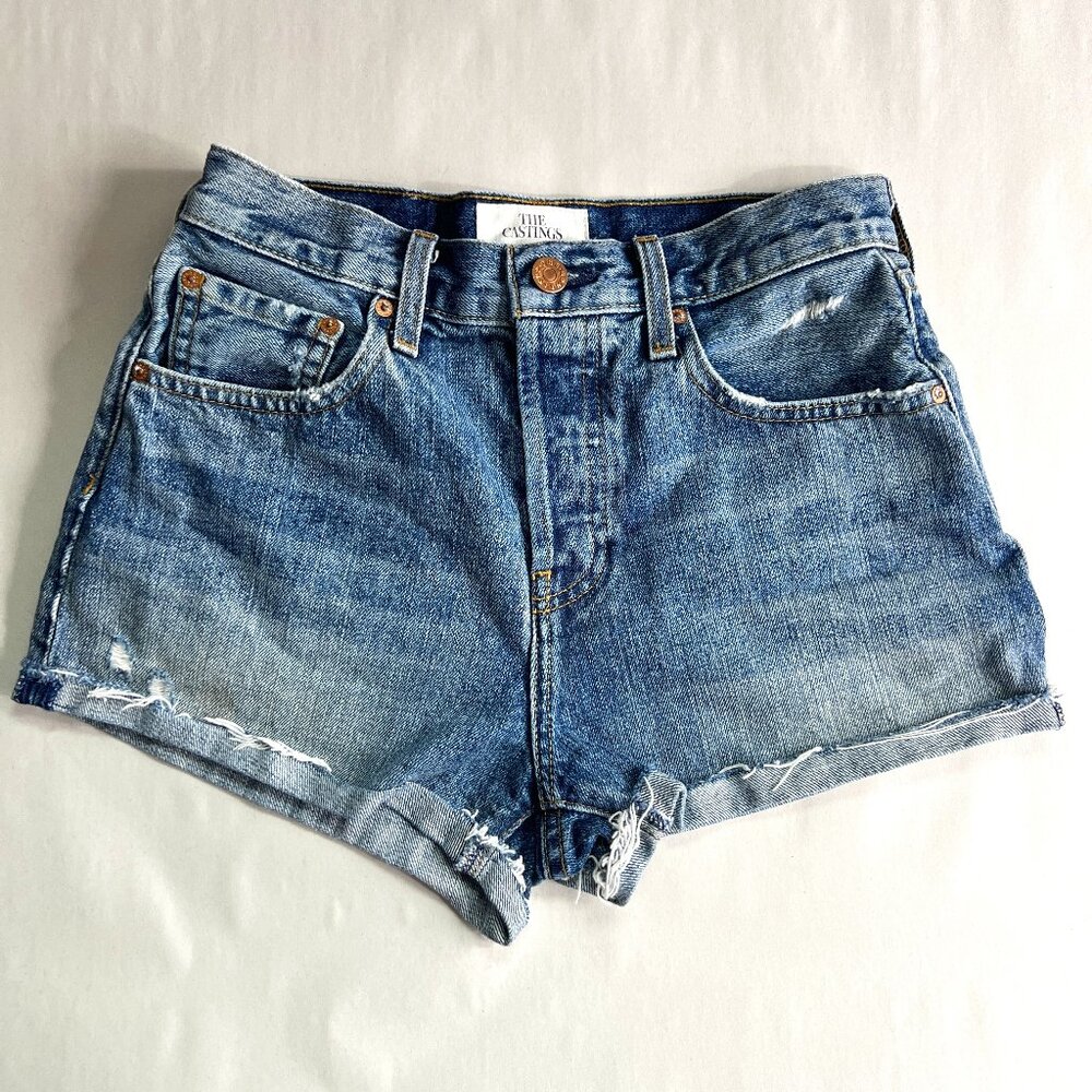 Aritzia The Castings High Rise Kinross Denim‎ Shorts Size 25